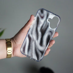 iPhone 17 Leopard Print Case with Beaded Wrist Strap | Cute Transparent Designer Cover