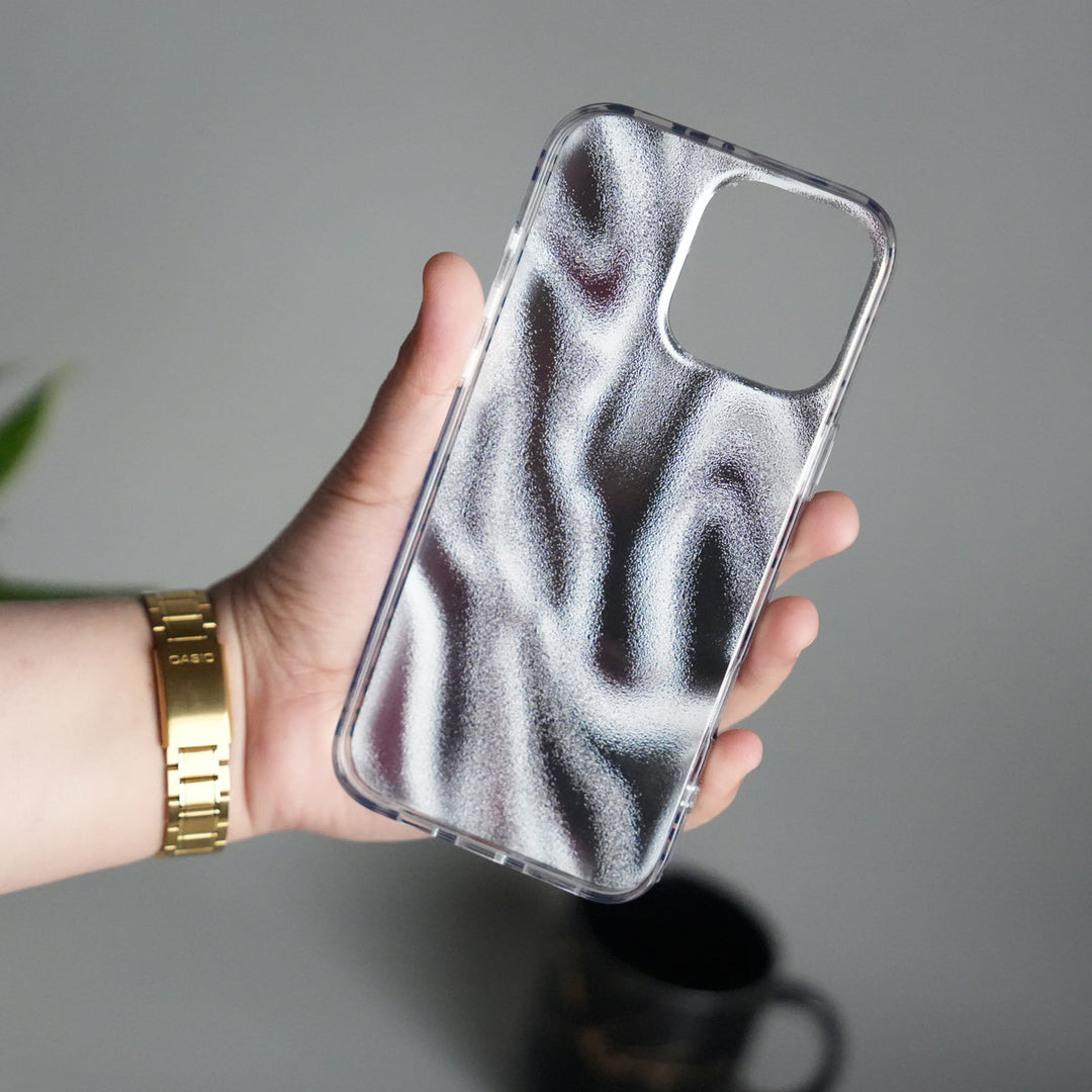 iPhone 16 Series Leopard Print Case with Beaded Wrist Strap | Cute Transparent Designer Cover