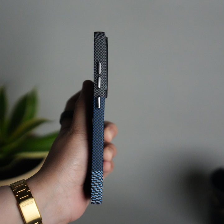 Galaxy S24 Ultra Carbon Fiber Texture Aramid Design Hard Pc MagSafe Cover | BlueMix Design