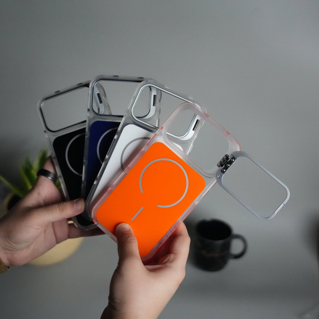 iPhone 17 Pro Matte Finish MagSafe Case with Ultra-Slim Metal Kickstand