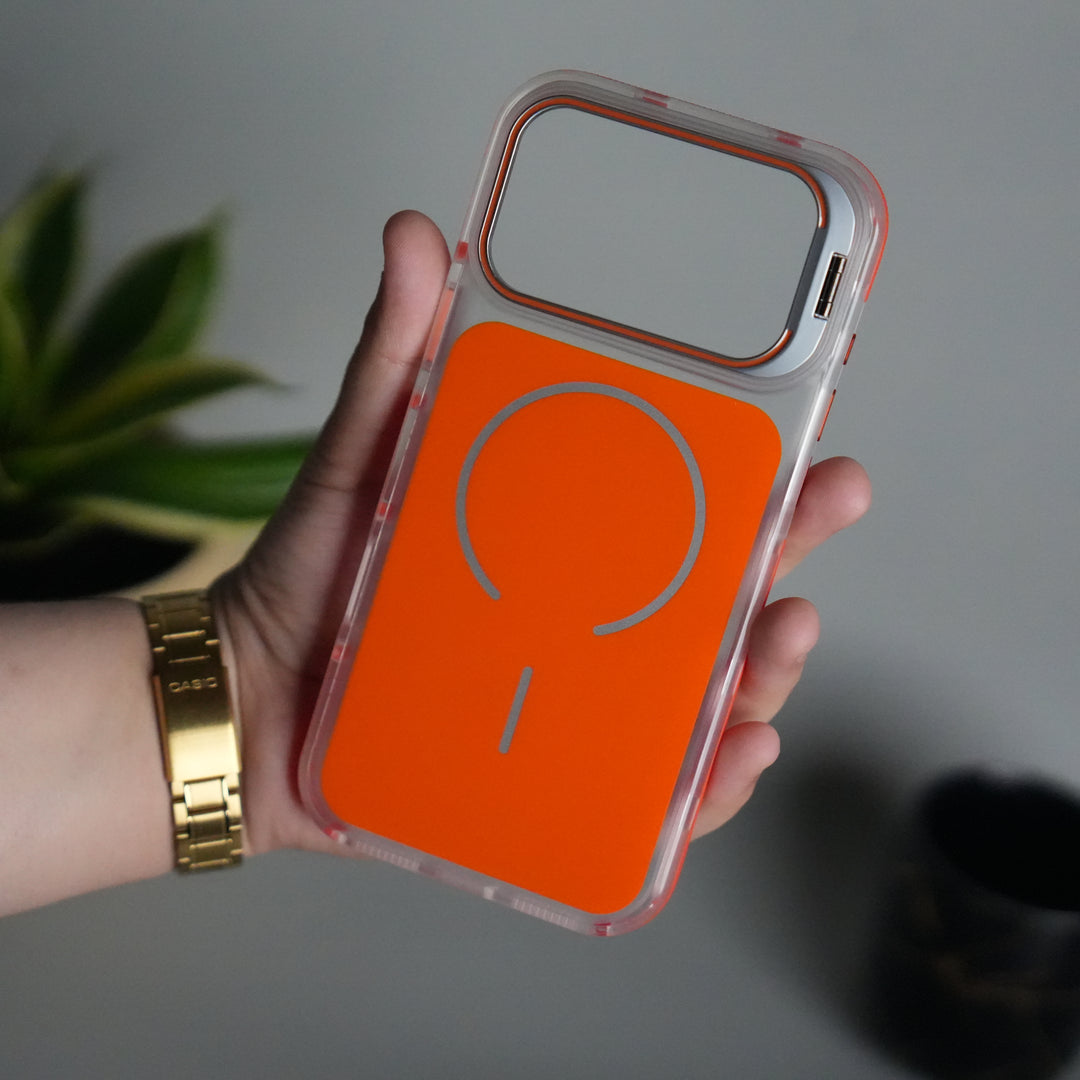 iPhone 17 Pro Matte Finish MagSafe Case with Ultra-Slim Metal Kickstand