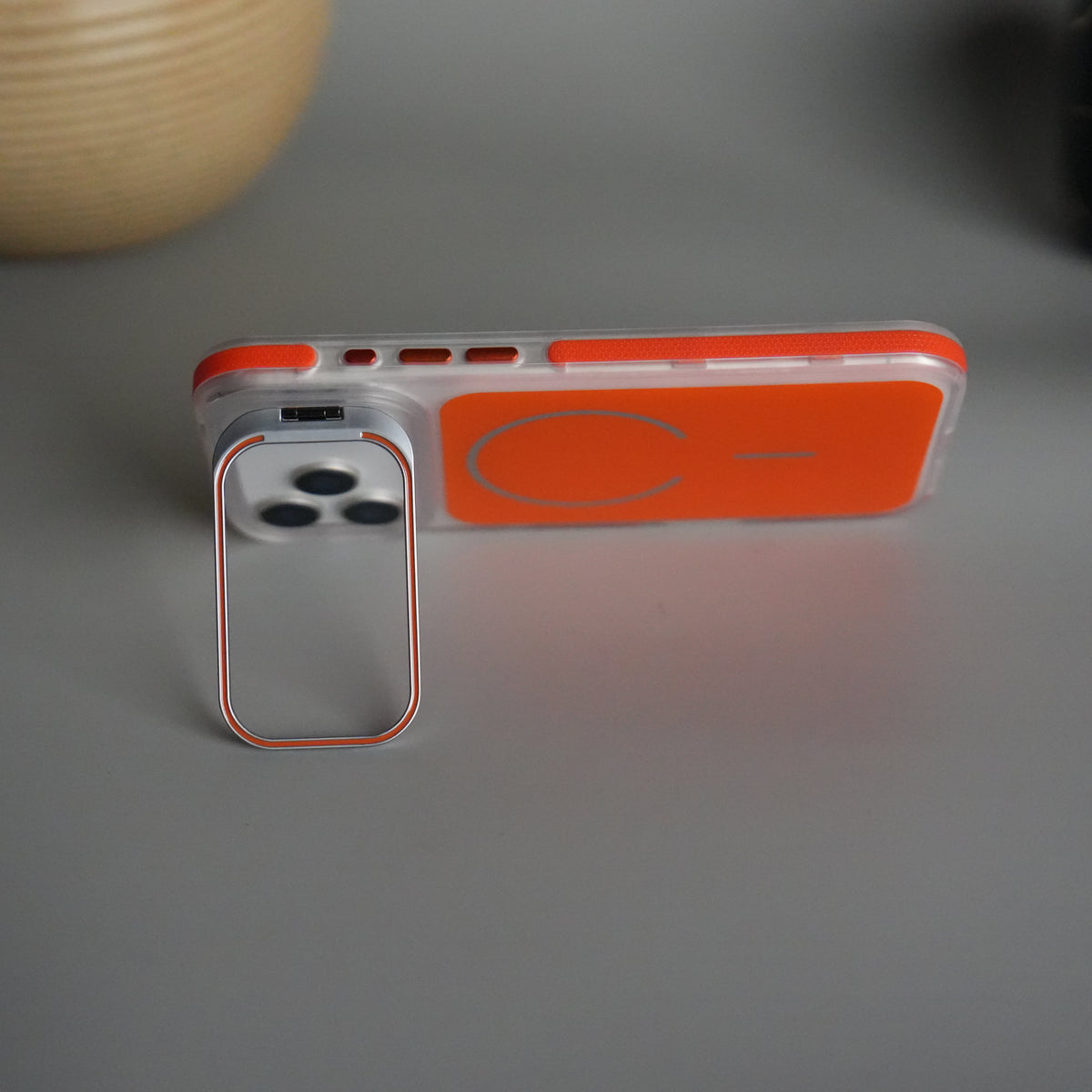 iPhone 17 Pro Max Matte Finish MagSafe Case with Ultra-Slim Metal Kickstand
