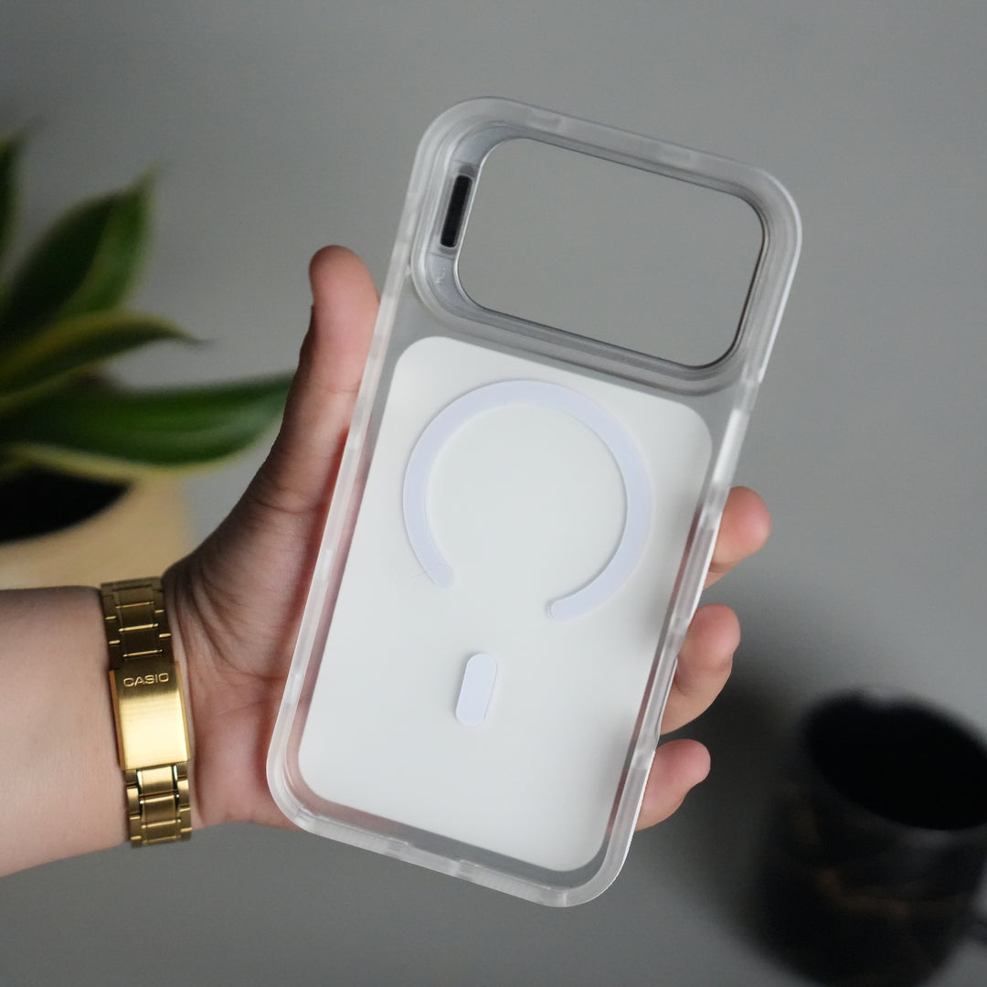 iPhone 17 Pro Matte Finish MagSafe Case with Ultra-Slim Metal Kickstand