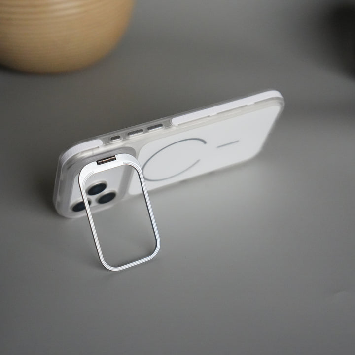 iPhone 17 Pro Matte Finish MagSafe Case with Ultra-Slim Metal Kickstand