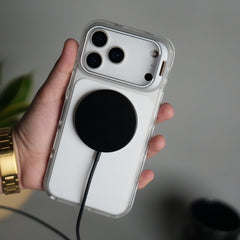 iPhone 17 Pro Max Matte Finish MagSafe Case with Ultra-Slim Metal Kickstand