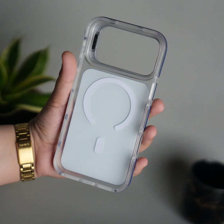 iPhone 17 Pro Matte Finish MagSafe Case with Ultra-Slim Metal Kickstand