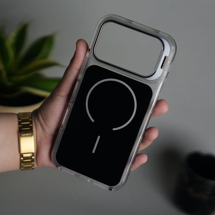 iPhone 17 Pro Matte Finish MagSafe Case with Ultra-Slim Metal Kickstand