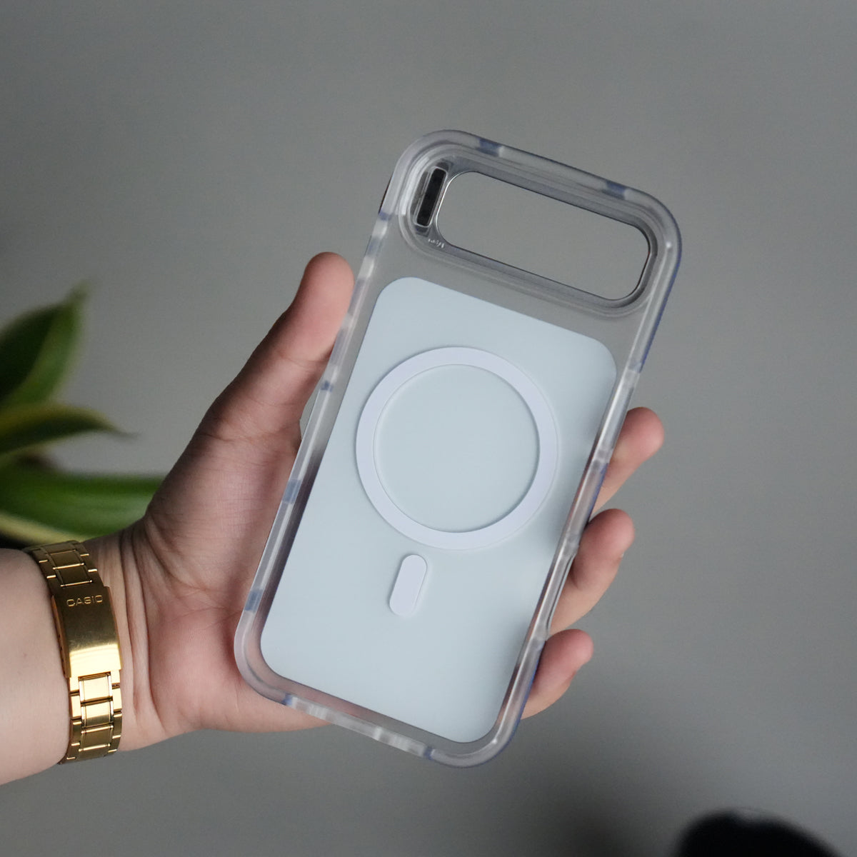 iPhone 17 Air Matte Finish MagSafe Case with Ultra-Slim Metal Kickstand