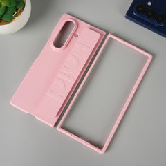 Galaxy Z Fold 7 Shockproof Matte Wristband Case Cover | Soft Feel Protective Back Shell