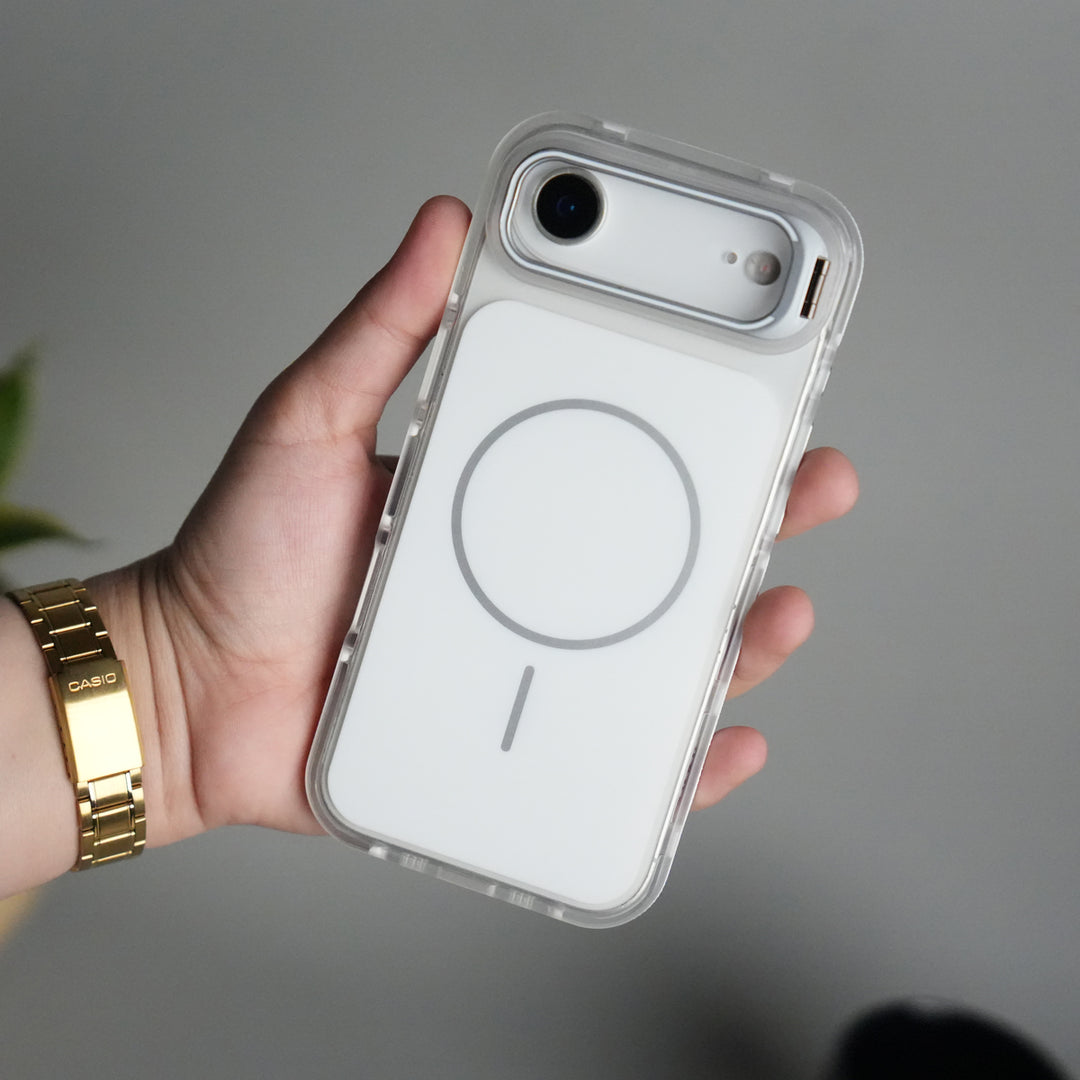 iPhone 17 Air Matte Finish MagSafe Case with Ultra-Slim Metal Kickstand