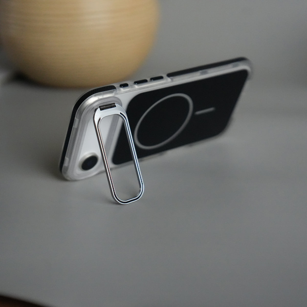 iPhone 17 Air Matte Finish MagSafe Case with Ultra-Slim Metal Kickstand