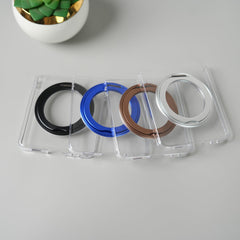 Samsung Galaxy Z Flip 7 Crystal Clear Case with 360° Rotating Stand & Front Glass Protection