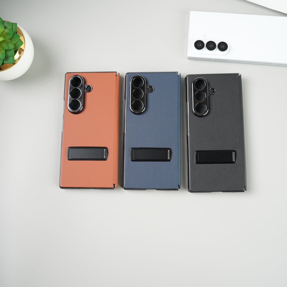 Samsung Galaxy Z Fold 8 Ultra Premium Flip Cover with Kickstand | PU Leather Protective Case
