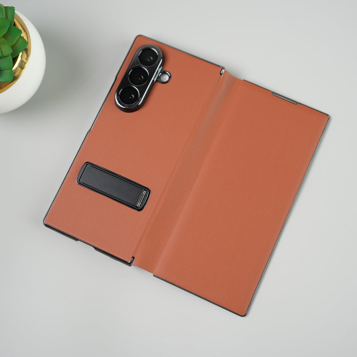 Samsung Galaxy Z Fold 8 Ultra Premium Flip Cover with Kickstand | PU Leather Protective Case