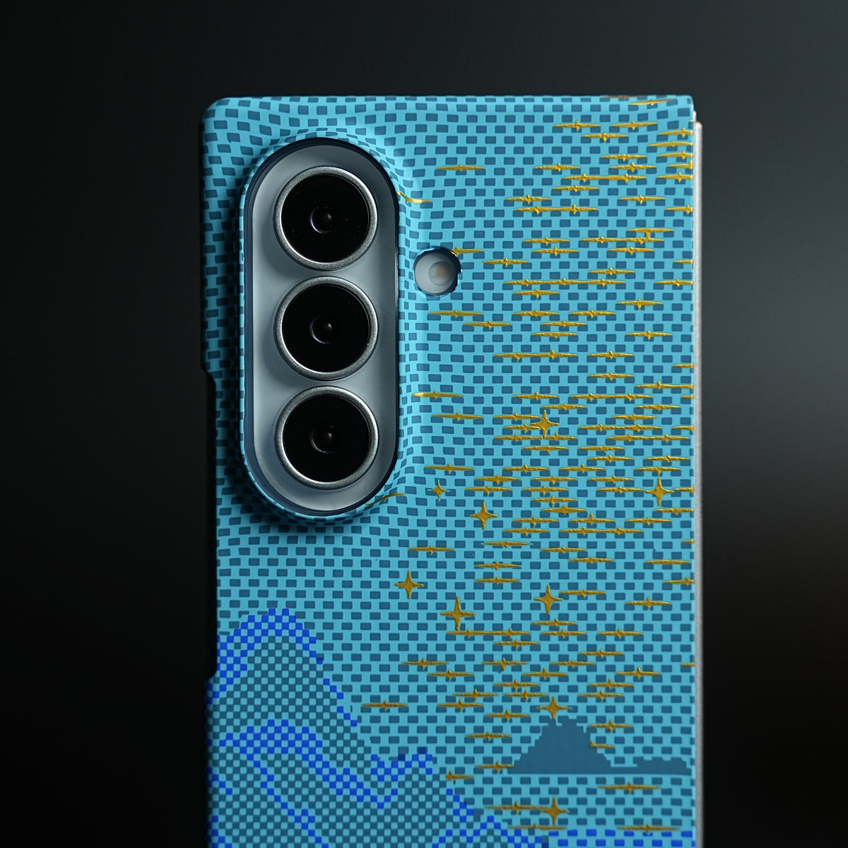 Aramid Design Hard Pc Case for Samsung Galaxy Z Fold 8 Ultra | MagSafe Cover | BlueHill