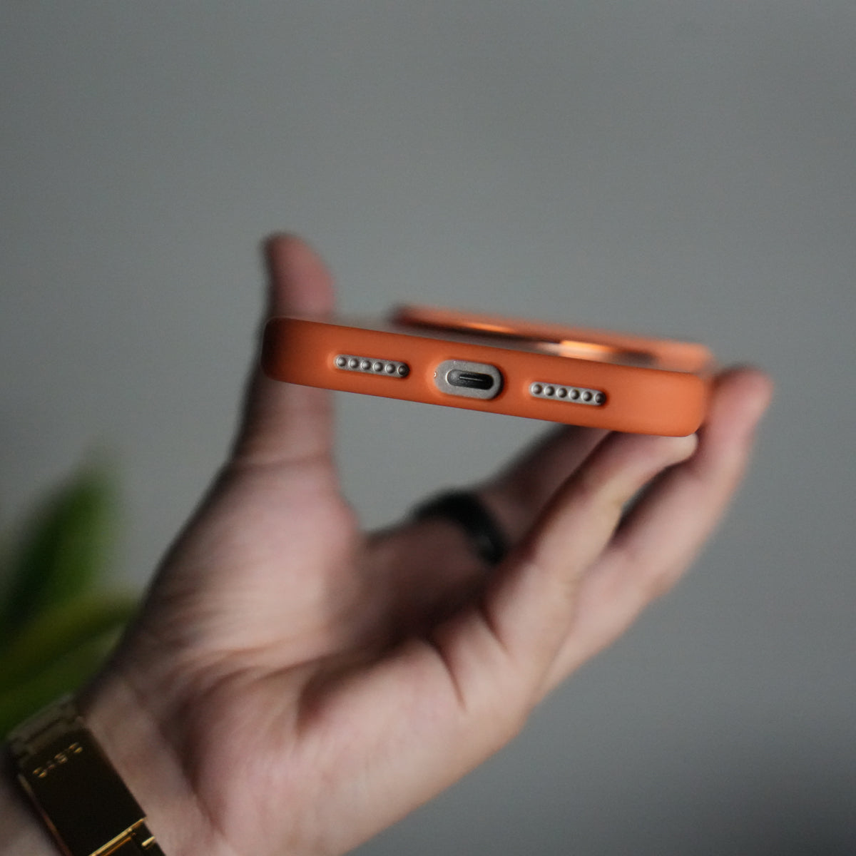 iPhone 17 Pro Matte Shockproof Case with Metal 360° Kickstand
