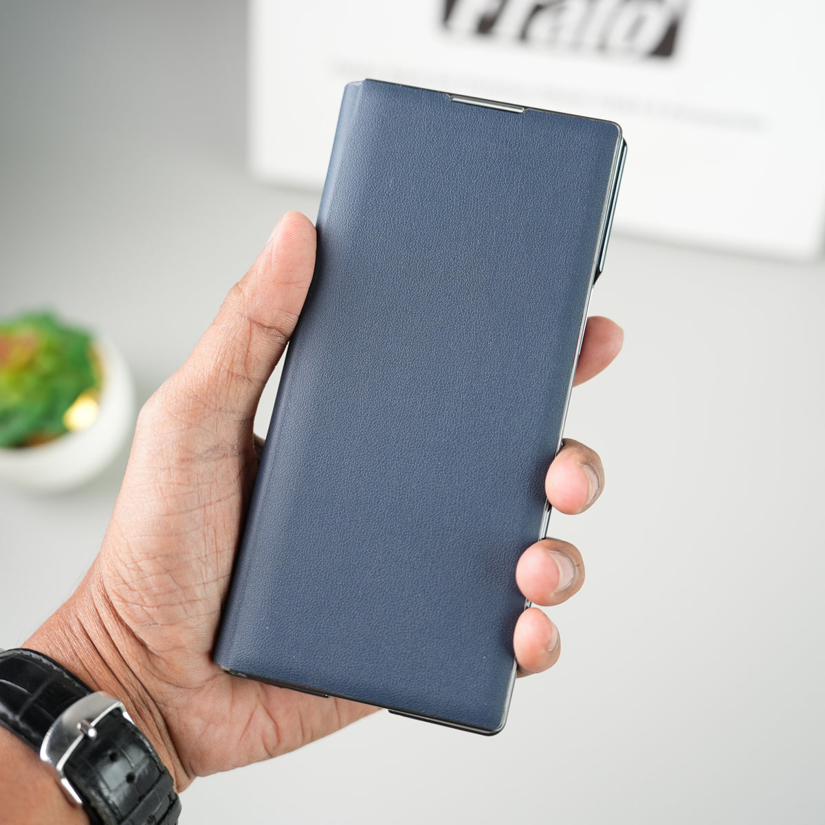 Samsung Galaxy Z Fold 8 Ultra Premium Flip Cover with Kickstand | PU Leather Protective Case