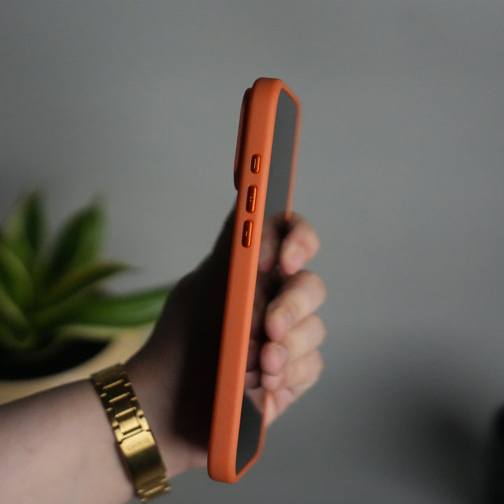 iPhone 17 Pro Matte Shockproof Case with Metal 360° Kickstand