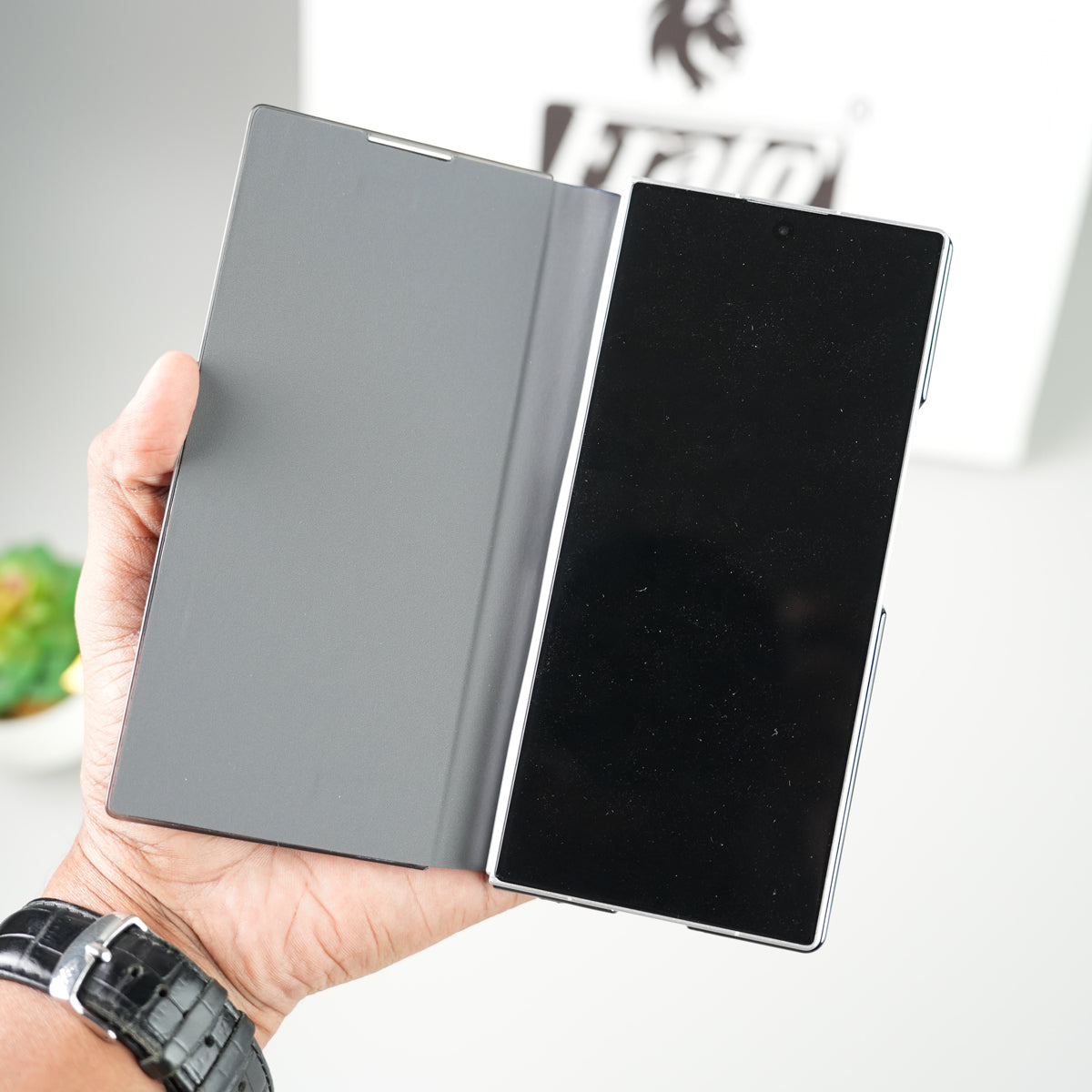 Samsung Galaxy Z Fold 8 Ultra Premium Flip Cover with Kickstand | PU Leather Protective Case