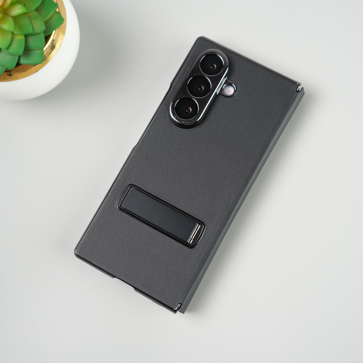 Samsung Galaxy Z Fold 8 Ultra Premium Flip Cover with Kickstand | PU Leather Protective Case