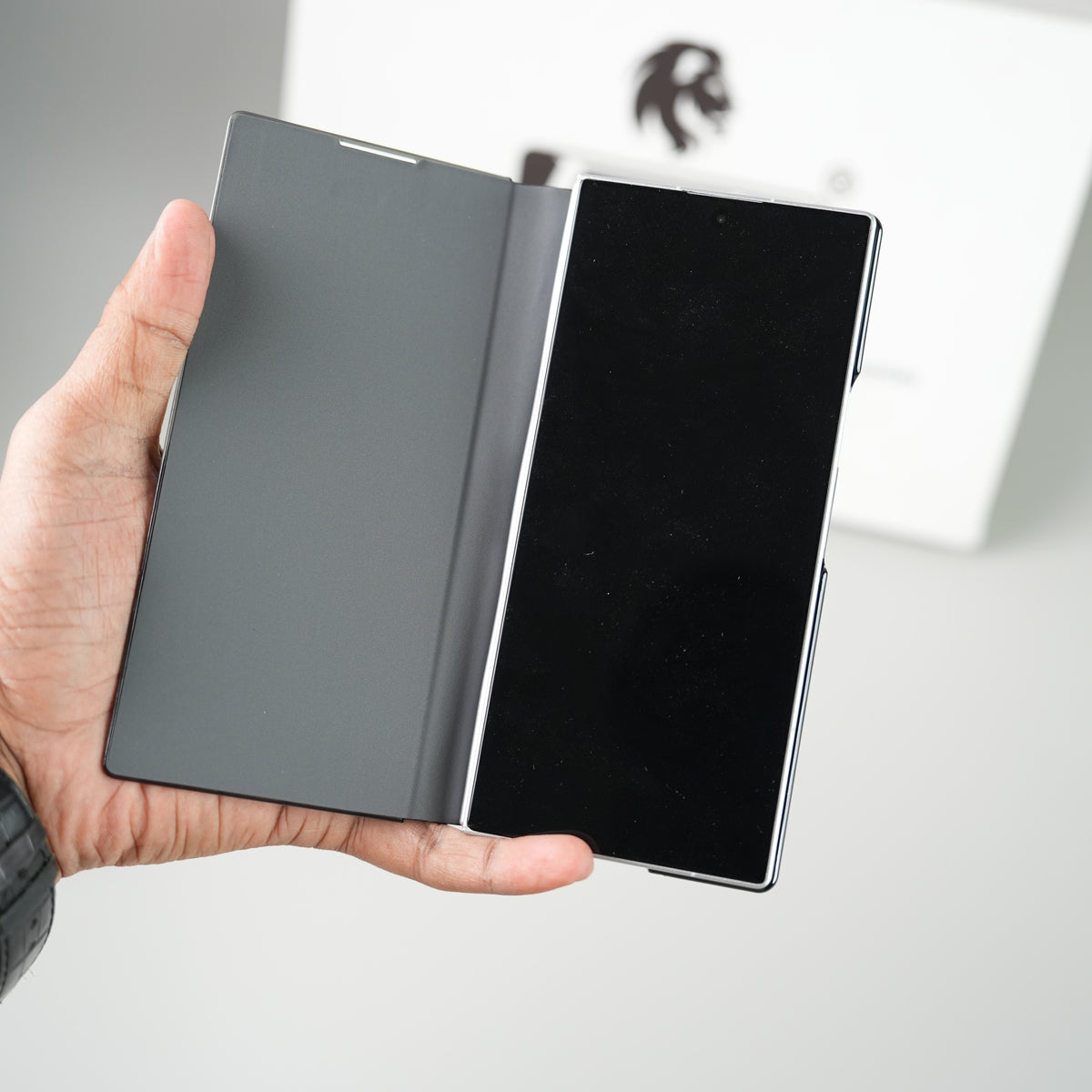 Samsung Galaxy Z Fold 8 Ultra Premium Flip Cover with Kickstand | PU Leather Protective Case