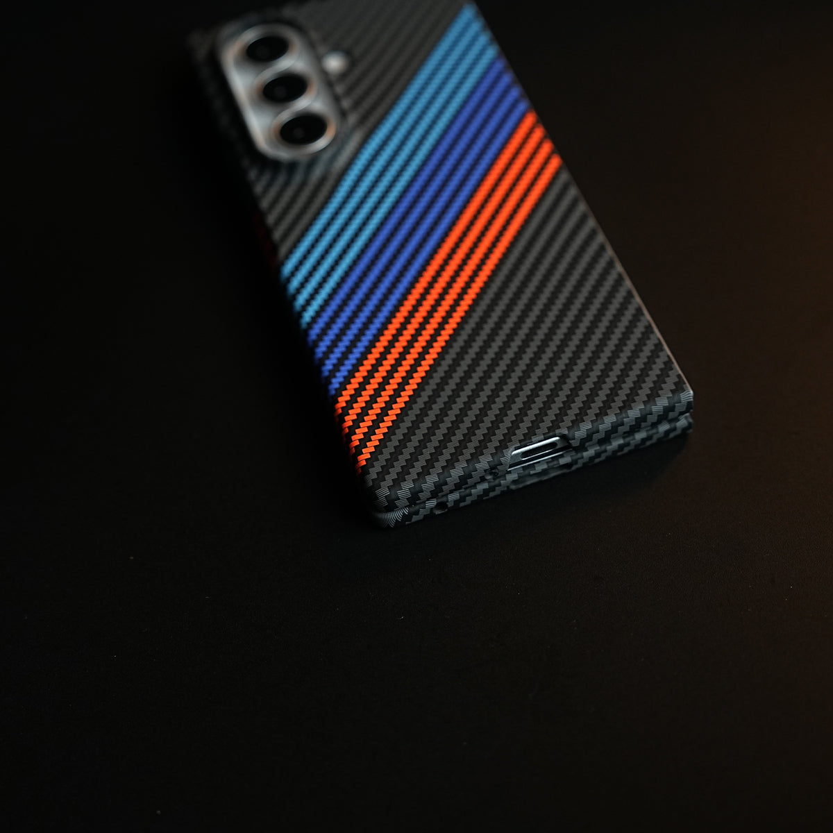Aramid Design Hard Pc Case for Samsung Galaxy Z Fold 8 Ultra | MagSafe Cover | BlueOrangeLine