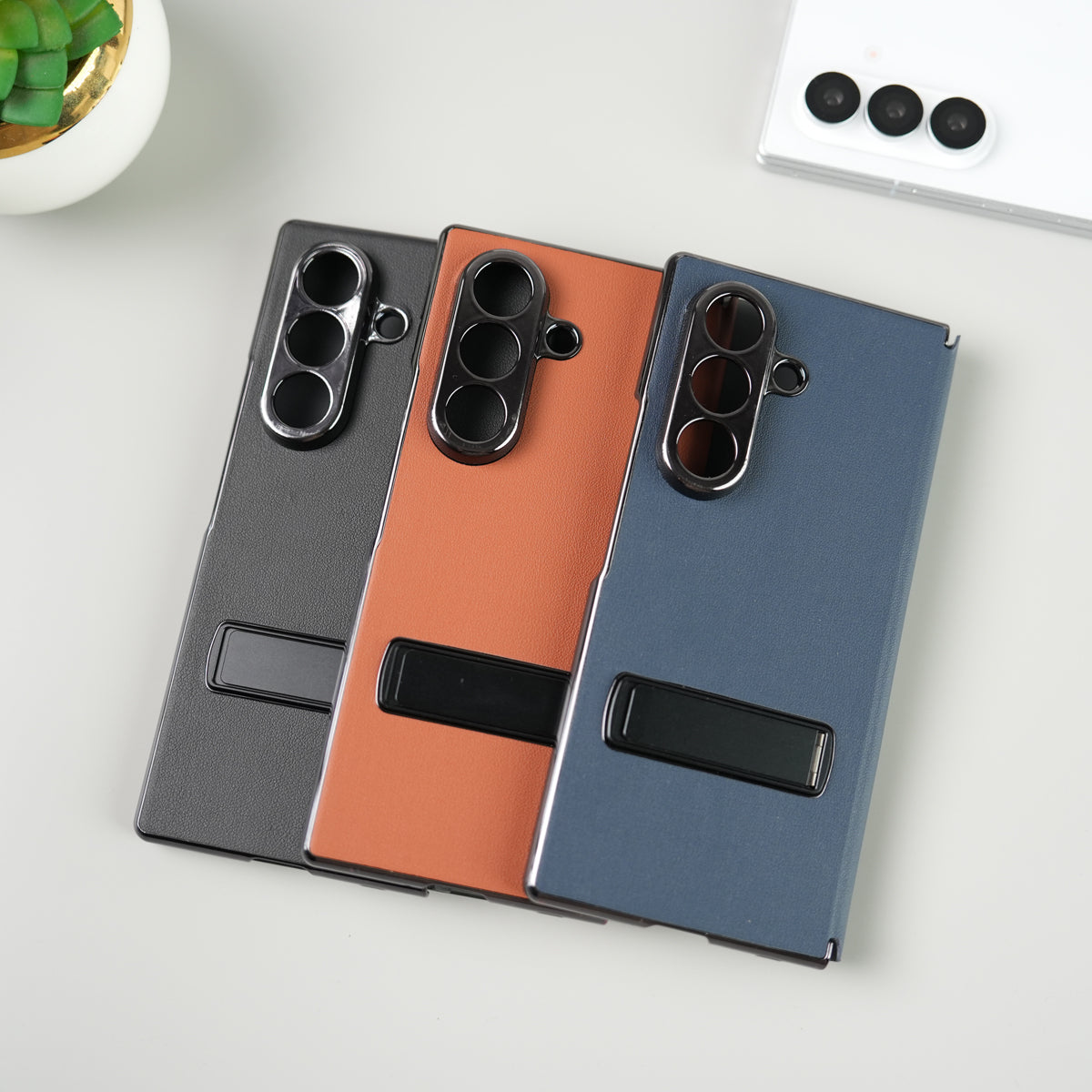 Samsung Galaxy Z Fold 8 Ultra Premium Flip Cover with Kickstand | PU Leather Protective Case
