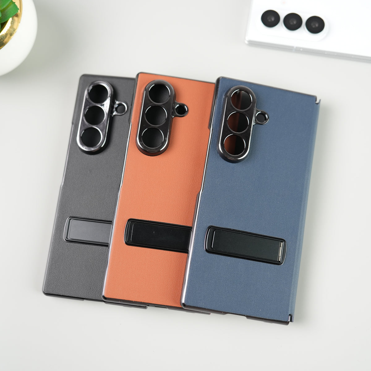 Samsung Galaxy Z Fold 8 Ultra Premium Flip Cover with Kickstand | PU Leather Protective Case
