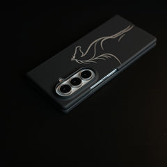 Aramid Design Hard Pc Case for Samsung Galaxy Z Fold 8 Ultra | MagSafe Cover | Horse