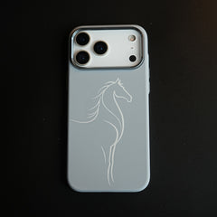 Aramid Design Hard Pc Case for iPhone 18 Pro Max | MagSafe Cover | Horse