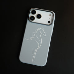 Aramid Design Hard Pc Case for iPhone 18 Pro Max | MagSafe Cover | Horse