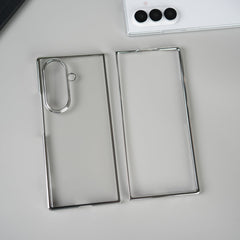 Galaxy Z Fold Series Chrome Plated Transparent Case