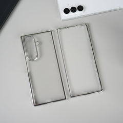 Galaxy Z Fold Series Chrome Plated Transparent Case