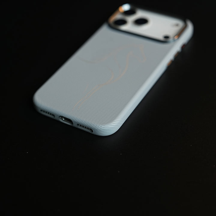 Aramid Design Hard Pc Case for iPhone 17 Pro Max | MagSafe Cover | Horse