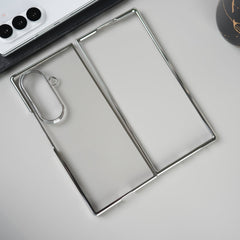 Galaxy Z Fold Series Chrome Plated Transparent Case