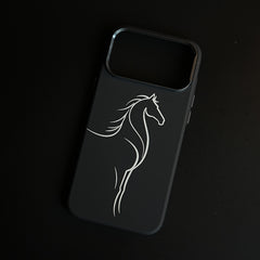 Aramid Design Hard Pc Case for iPhone 18 Pro Max | MagSafe Cover | Horse