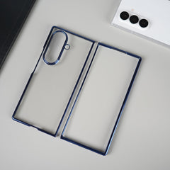 Galaxy Z Fold Series Chrome Plated Transparent Case