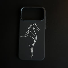 Aramid Design Hard Pc Case for iPhone 18 Pro Max | MagSafe Cover | Horse