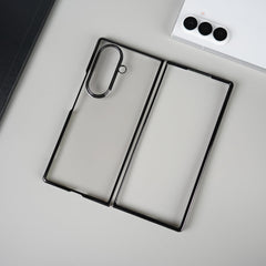 Galaxy Z Fold Series Chrome Plated Transparent Case