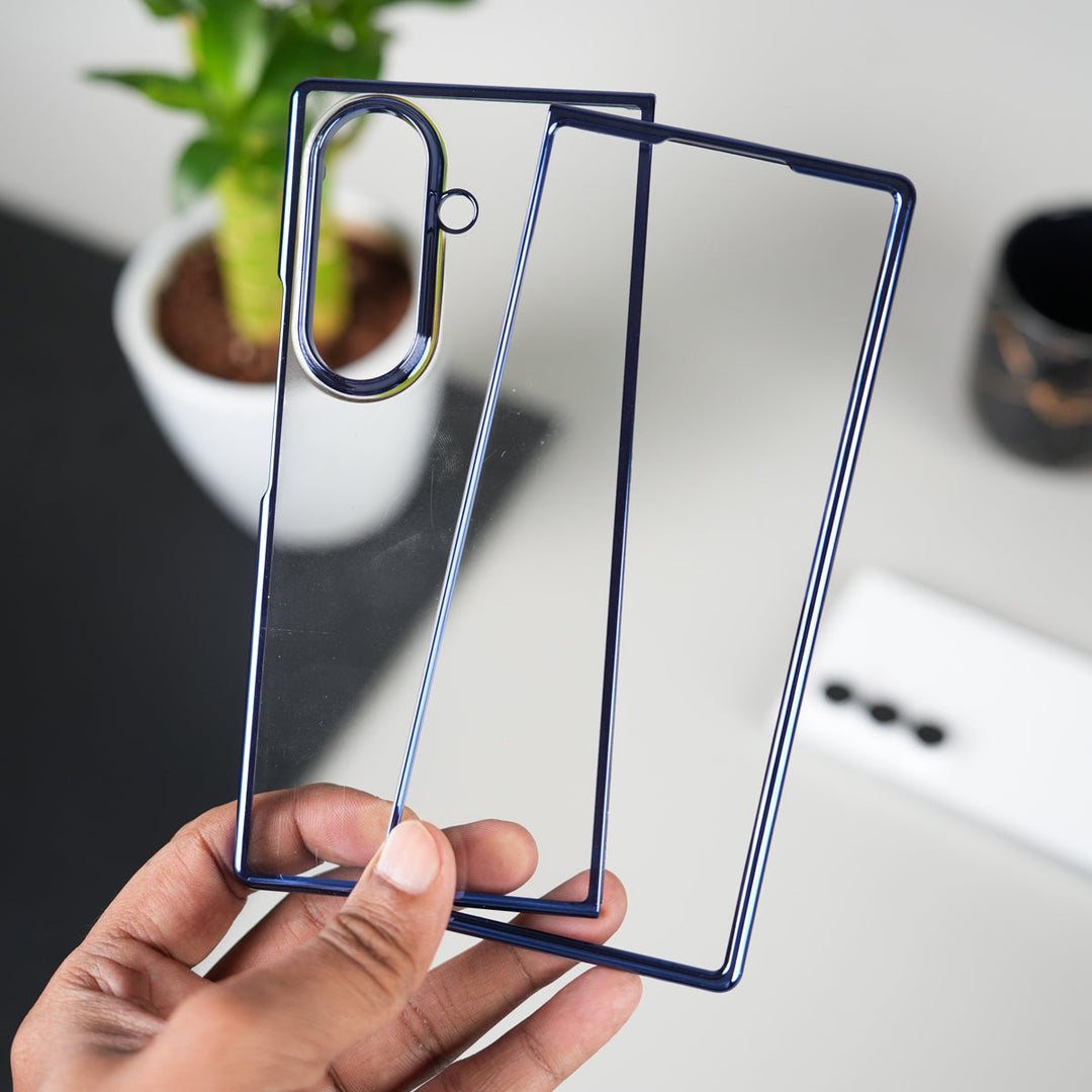 Galaxy Z Fold 7 Chrome Plated Transparent Case