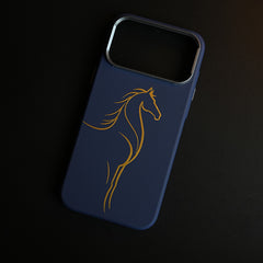 Aramid Design Hard Pc Case for iPhone 18 Pro Max | MagSafe Cover | Horse