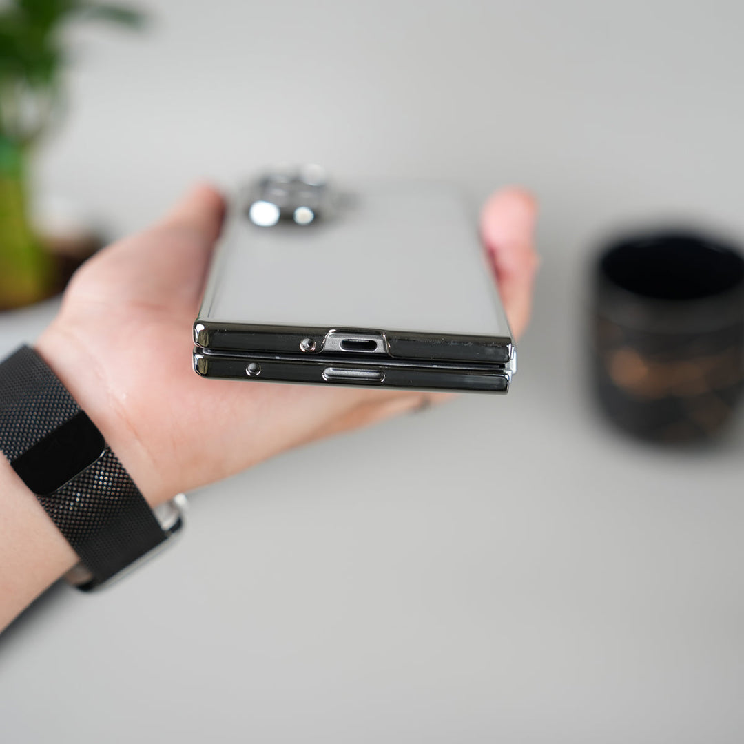 Galaxy Z Fold 7 Chrome Plated Transparent Case