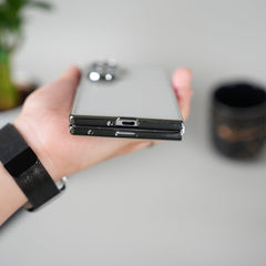 Galaxy Z Fold Series Chrome Plated Transparent Case