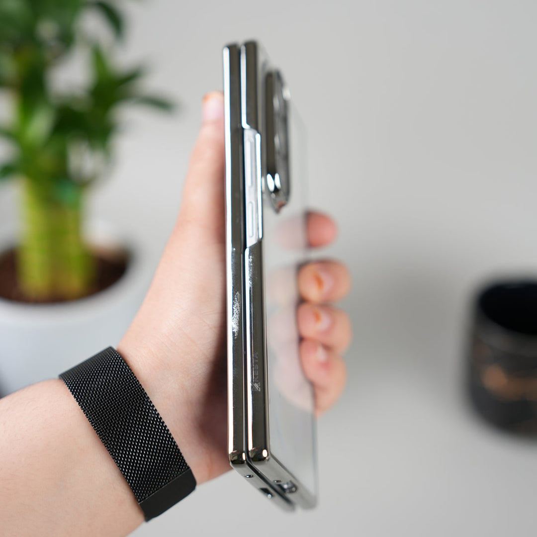 Galaxy Z Fold 7 Chrome Plated Transparent Case