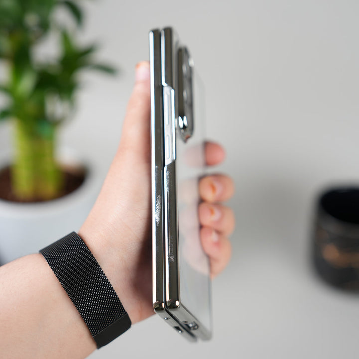 Galaxy Z Fold 7 Chrome Plated Transparent Case
