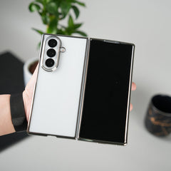 Galaxy Z Fold Series Chrome Plated Transparent Case