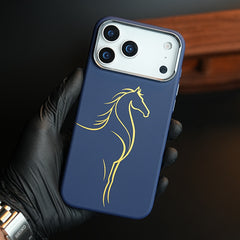 Aramid Design Hard Pc Case for iPhone 18 Pro Max | MagSafe Cover | Horse