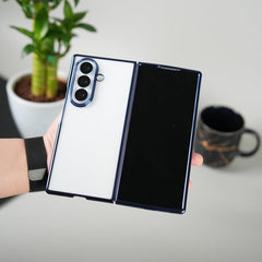 Galaxy Z Fold Series Chrome Plated Transparent Case