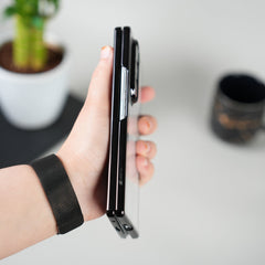 Galaxy Z Fold Series Chrome Plated Transparent Case