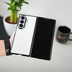 Galaxy Z Fold Series Chrome Plated Transparent Case